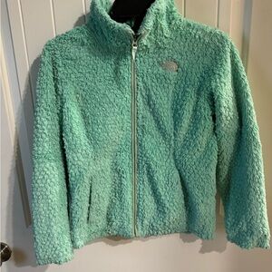 Teal north face jacket